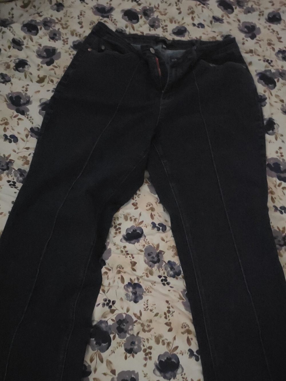 Women's Dark Wash High-Rise Straight Jeans
